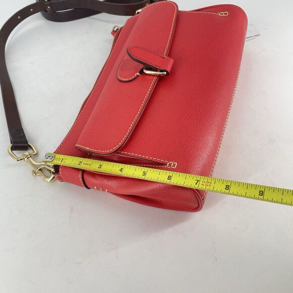 RARE DOONEY & BOURKE Red Saffiano Leather Tomato Dana Handbag - Picture 6 of 9